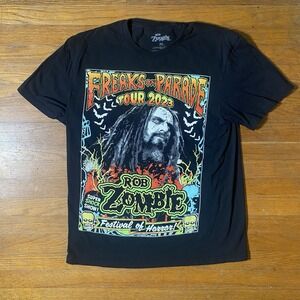 Rob Zombie Freaks On Parade Festival Tour 2023 Concert T-shirt Men's Medium